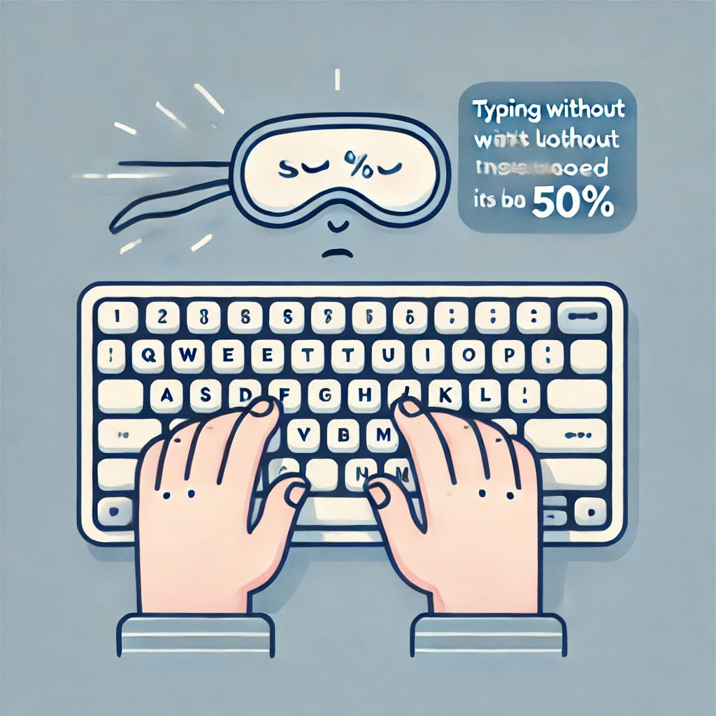 Improvement with Touch Typing